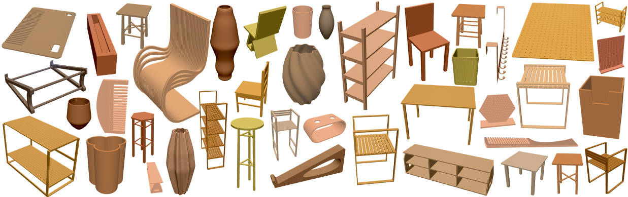A subset of design instances from the MUSE dataset